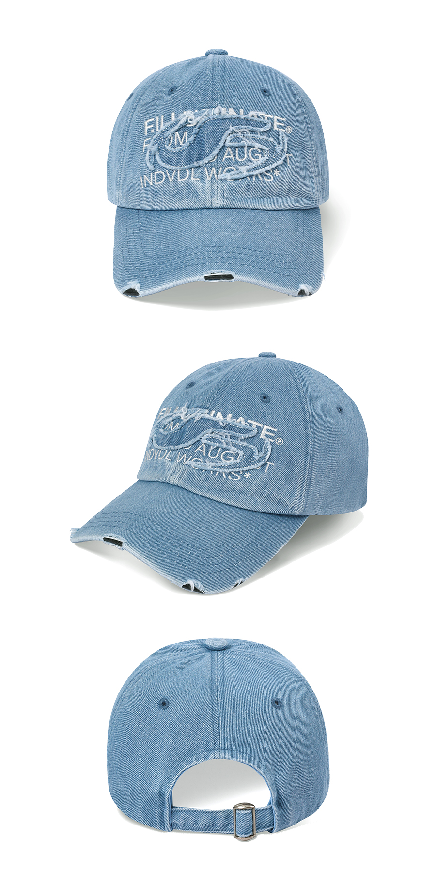 F.ILLUMINATEのVintage Washed Denim Ball Cap 全3色 MUSINSA | FILLUMINATE Vintage Washed Denim Ball Cap-Light Blue