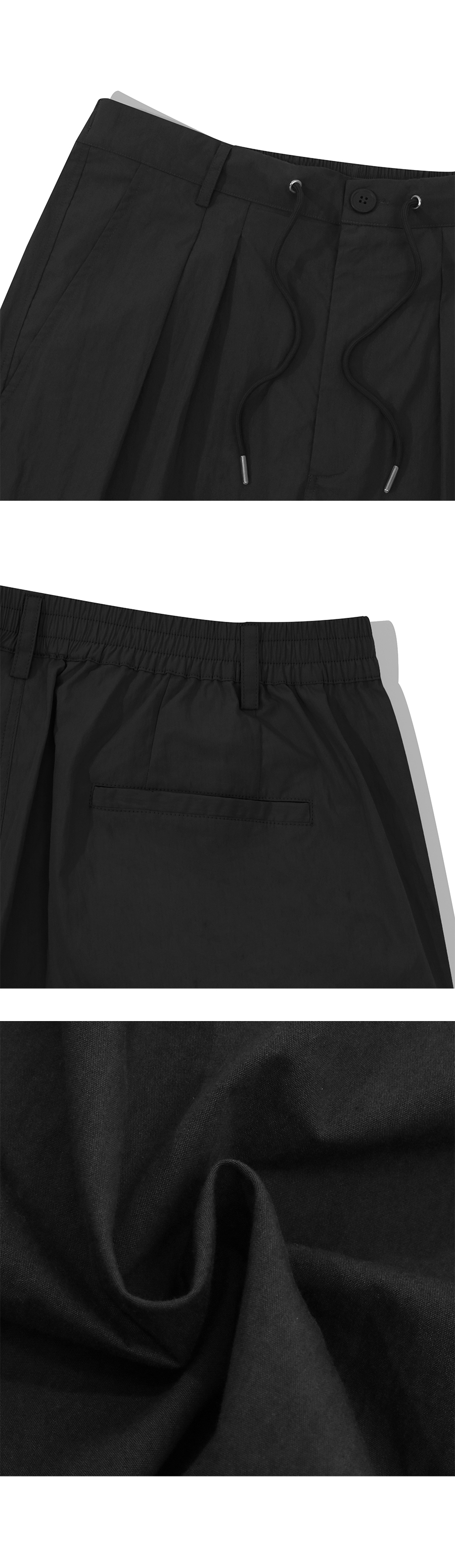 【INCHANT ME】[unisex] Rainy Nylon Bermuda Pants Seventh | Bermuda Nylon Pant in Night | Pants | Complex Shop