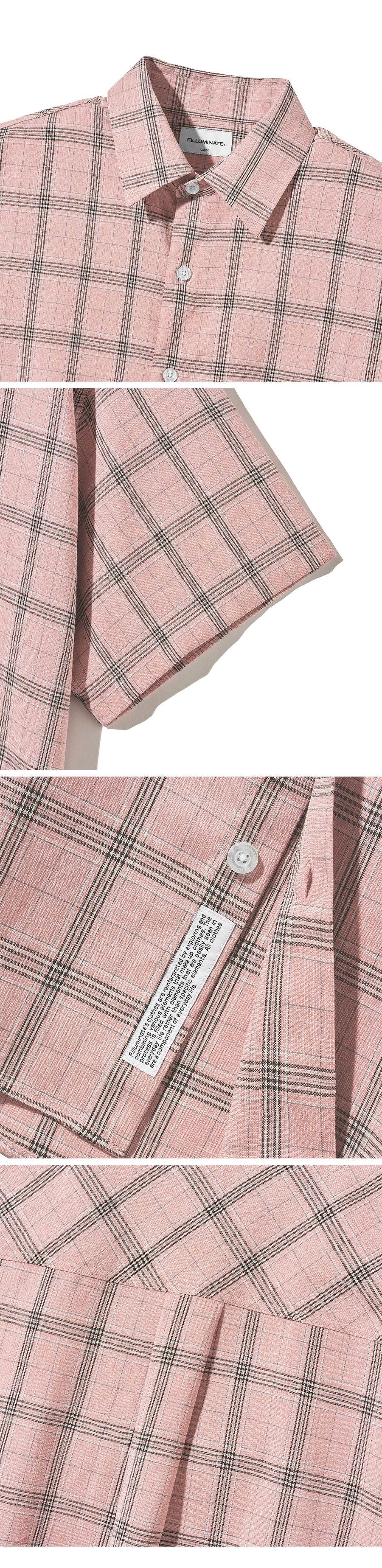 F.ILLUMINATEのRhombus Tartan Check Half Shirt Rhombus Tartan Check Shirt - filluminate | 60% - Asian