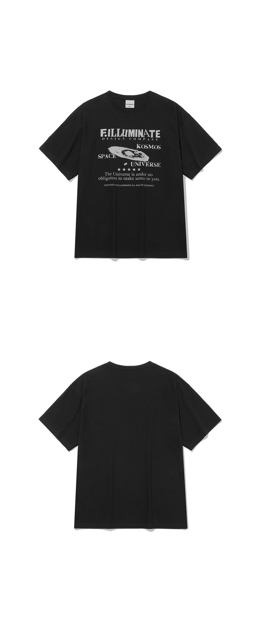 Tシャツ・カットソー [FILLUMINATE] Space Graphic T-Shirt MUSINSA | FILLUMINATE Space Graphics Round T-shirt-3Color