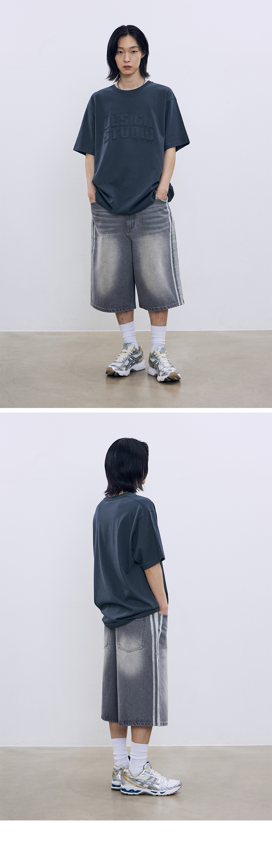 F.ILLUMINATEのApplique Studio T-Shirt 全2色 Applique Studio T-shirt-Navy - F.ILLUMINATE