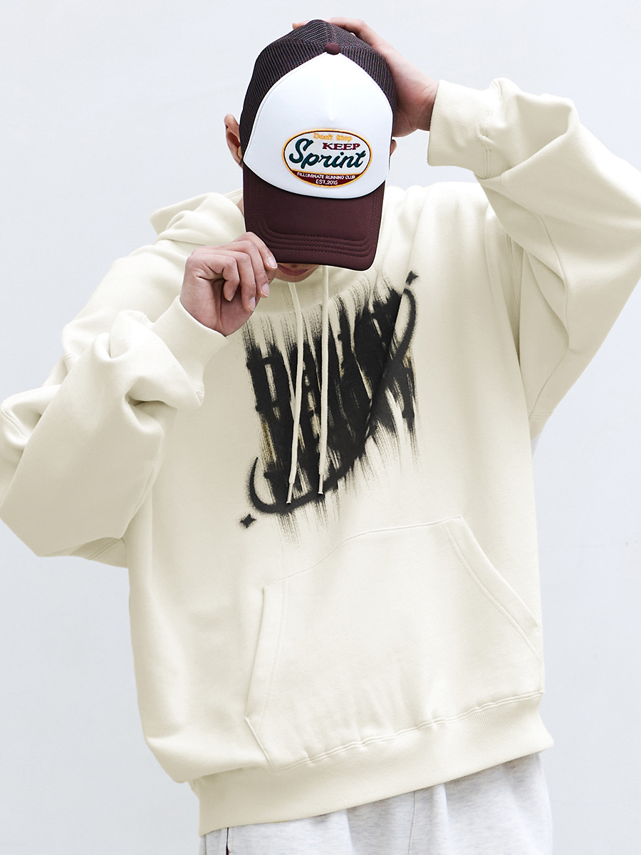 Optical Graphic Hoodie-Cream | ファッション通販サイト NUGU
