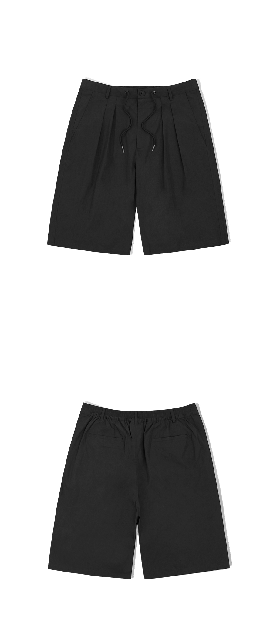MUSINSA | FILLUMINATE Utility Nylon Bermuda Pants - Black