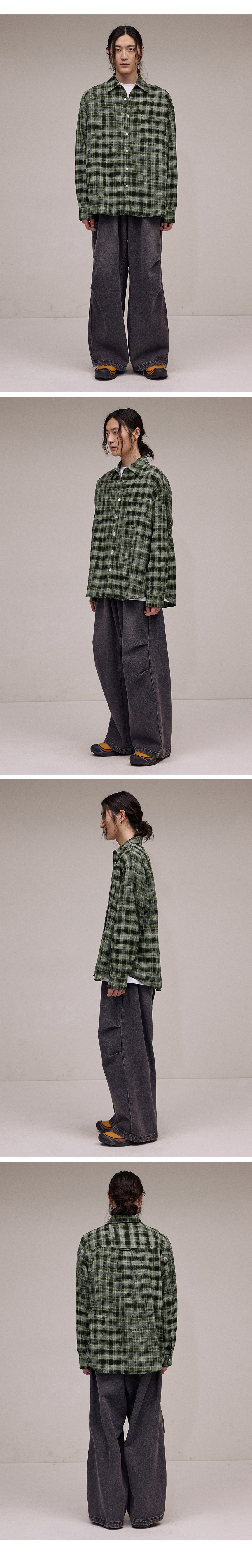 ★関税込★FILLUMINATE★Overfit Damage Washed Check Shirt★ MUSINSA公式 | FILLUMINATE Overfit Damaged Washed Check Shirt