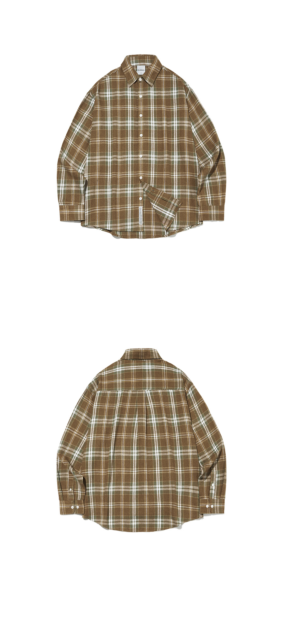 ☆F.ILLUMINATE☆ Overfit forest check shirt brown MUSINSA | FILLUMINATE Overfit Forest Check Shirt-Brown