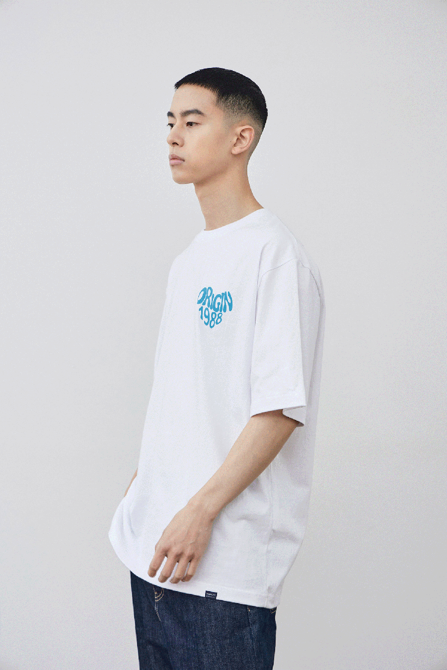 MUSINSA公式 | FILLUMINATE Loose Fit Heart T-Shirt - White