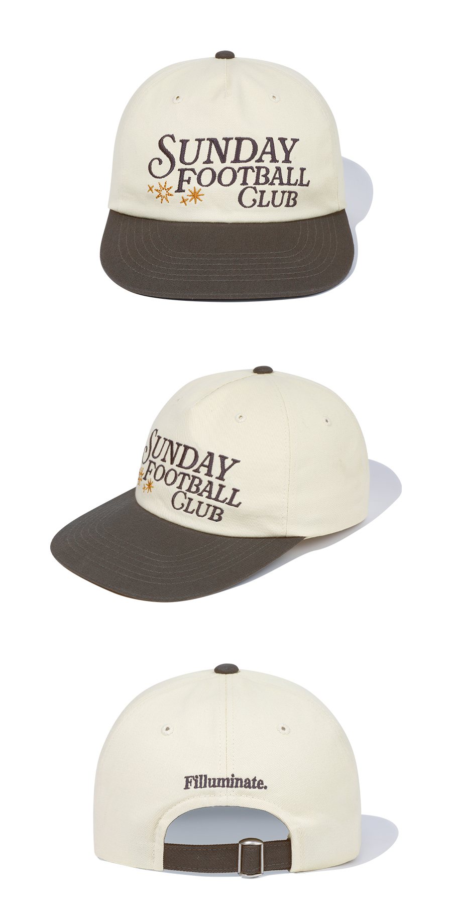 F.ILLUMINATEのSunday Football Club Cap 全3色 Sunday Football Club Cap-Brown - F.ILLUMINATE