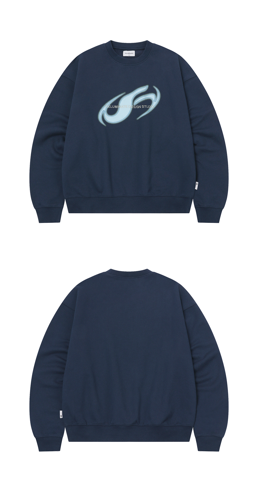 スウェット・トレーナー F.ILLUMINATE Slant Symbol Logo Sweatshirt 5JH378 Slant Symbol Logo Sweat Shirt-Wine - F.ILLUMINATE