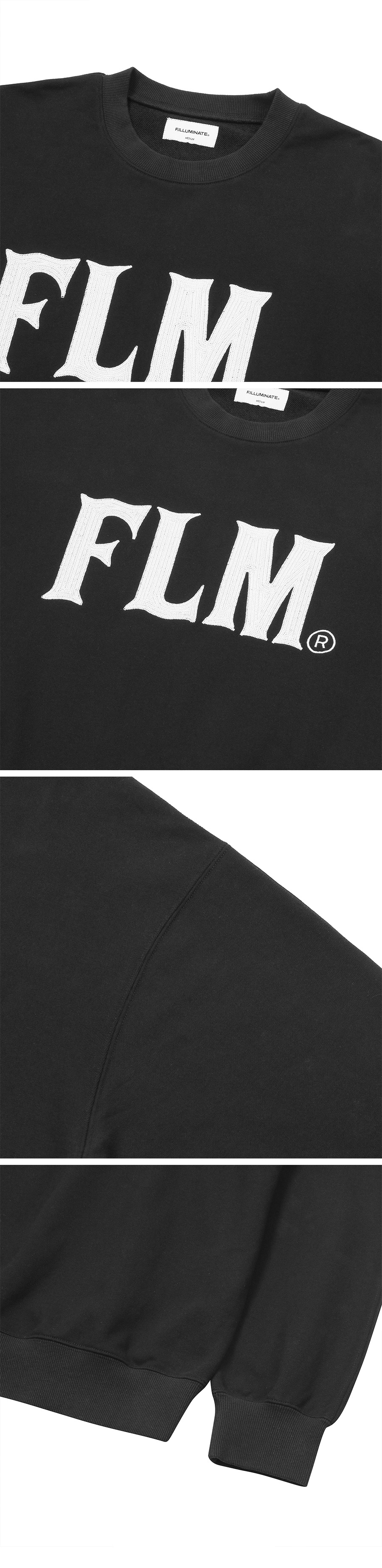 FLM Stitch Logo Sweat Shirt-Black | ファッション通販サイト NUGU