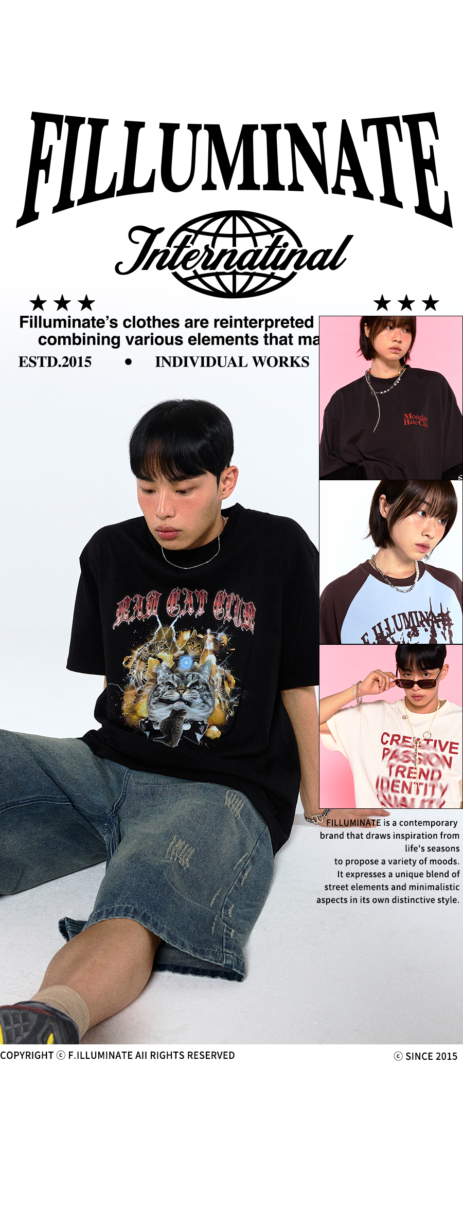 ★関税込★FILLUMINATE★DTP FLM Garment Round T-Shirt★ MUSINSA | FILLUMINATE DTP FLM Garment Round T-Shirt - Black