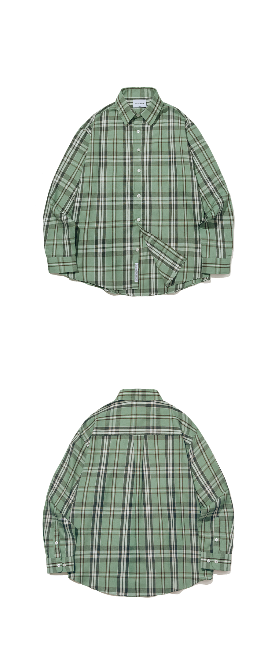 FILLUMINATE) CHAEWON同款！Overfit Forest Check Shirt | 4c
