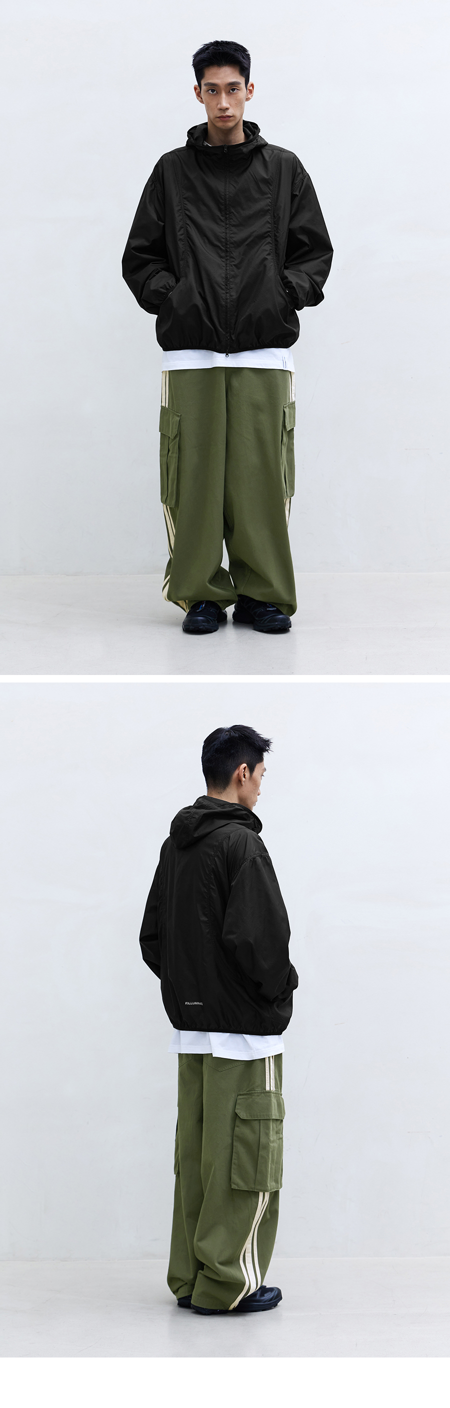 Sheer Air Windbreaker-Black | ファッション通販サイト NUGU