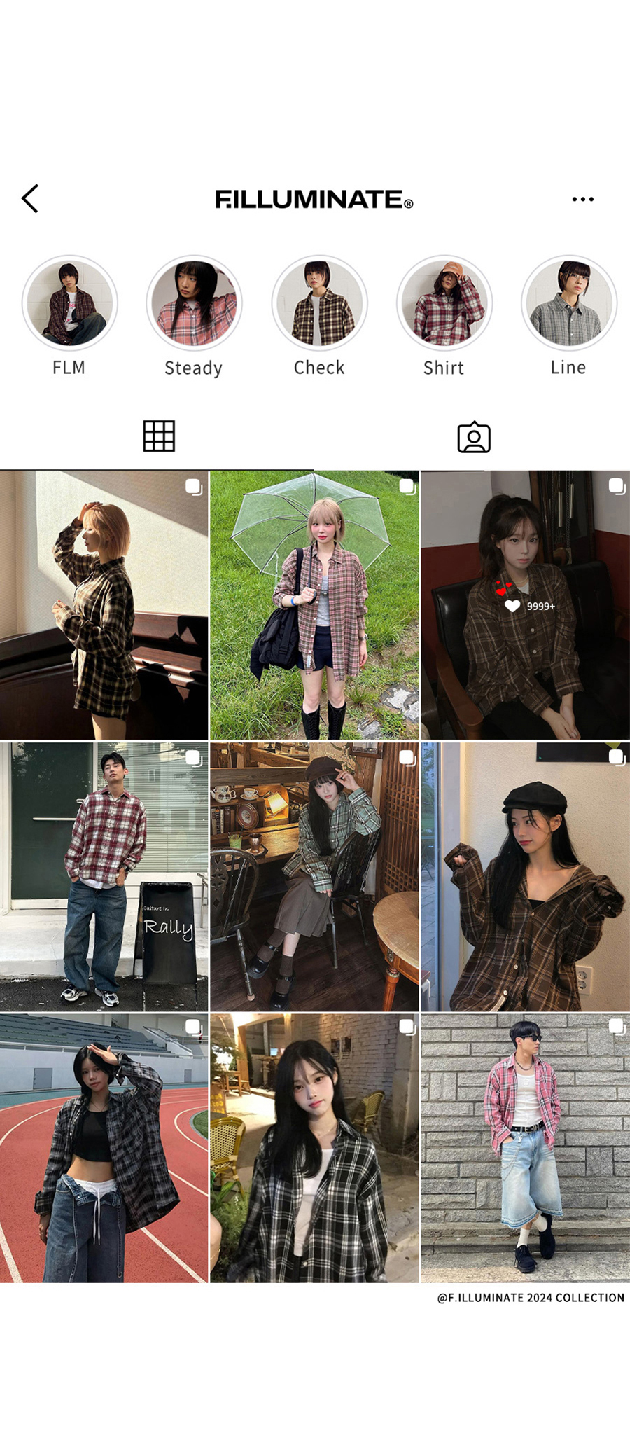 ☆F.ILLUMINATE☆ Overfit forest check shirt brown MUSINSA | FILLUMINATE Overfit Forest Check Shirt-Brown