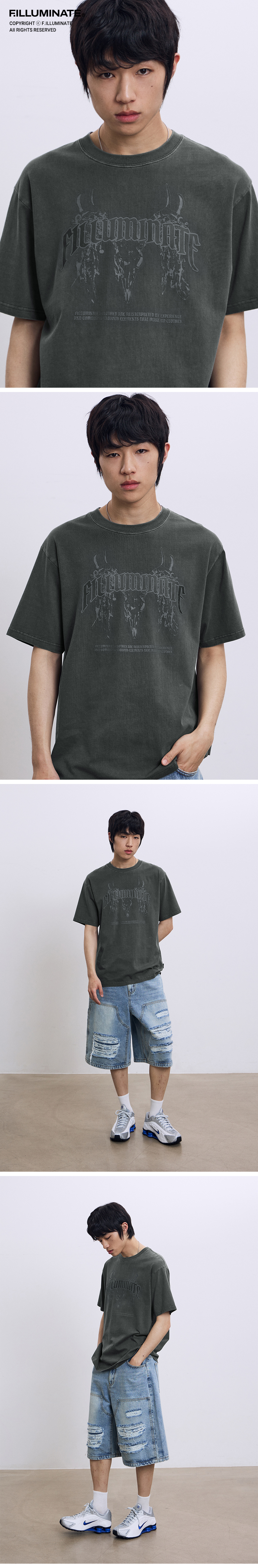 Tシャツ・カットソー [FILLUMINATE] Zodiac graphic T-shirt Zodiac Graphic T-Shirt-Brown - filluminate | 60% - Asian