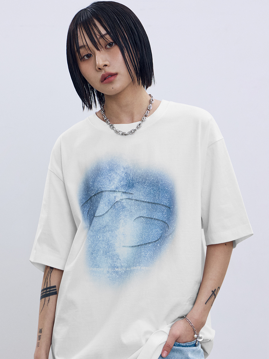 Tシャツ・カットソー [FILLUMINATE] Galaxy Symbol logo T-shirt MUSINSA | FILLUMINATE Galaxy Symbol Logo T-Shirt-Black