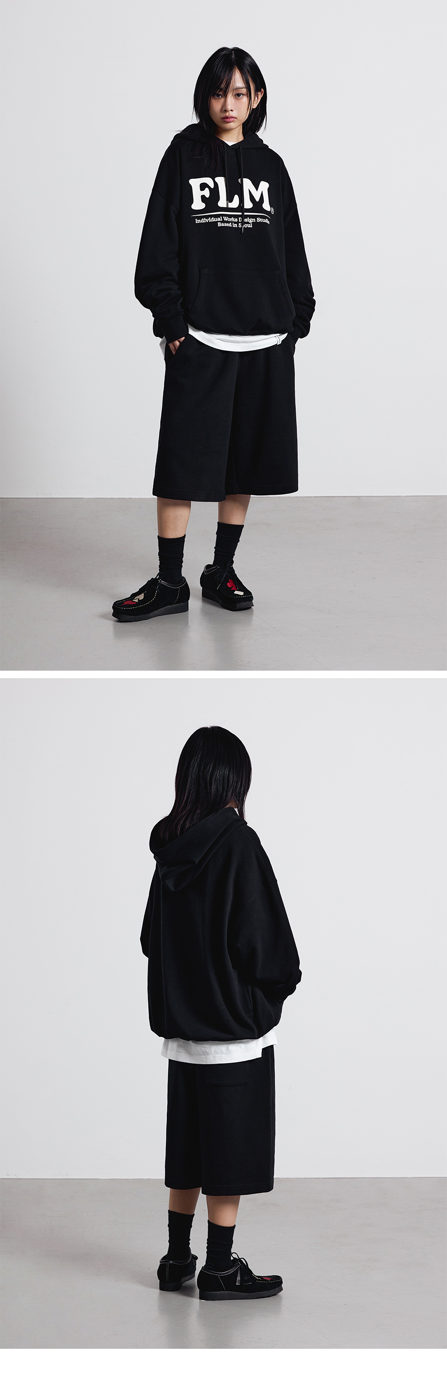 F.ILLUMINATEのFLM Big Logo Hoodie 全3色 FLM Big Logo Hoodie-Black - F.ILLUMINATE