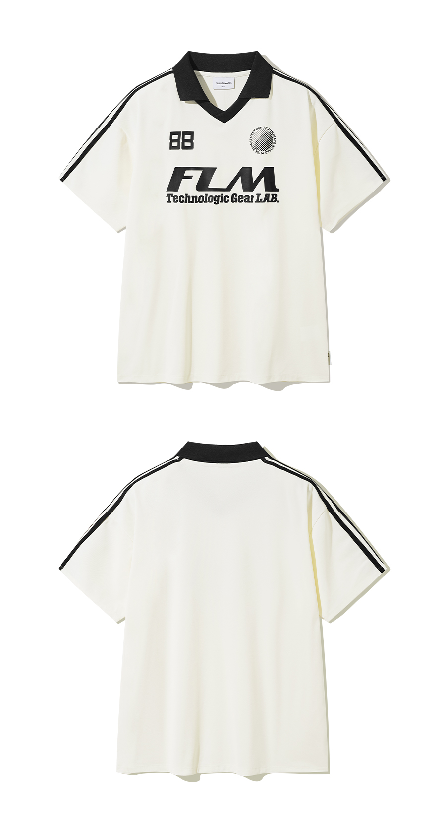 F.ILLUMINATEのFLM Big Logo Jersey T-Shirt 全2色 FLM Big Logo Jersey T-shirt-White - F.ILLUMINATE