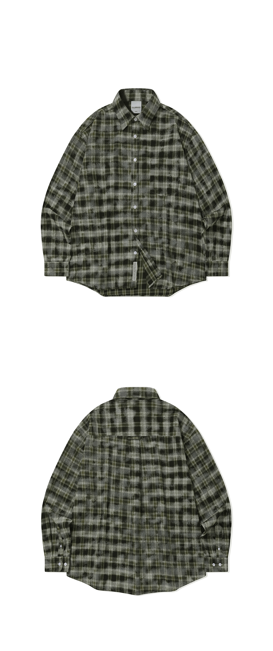 【JEMUT】25SS★ Pale Overfit Check Shirt Men's Non-Iron Pink & Blue Check Tailored Short Sleeve Shirt