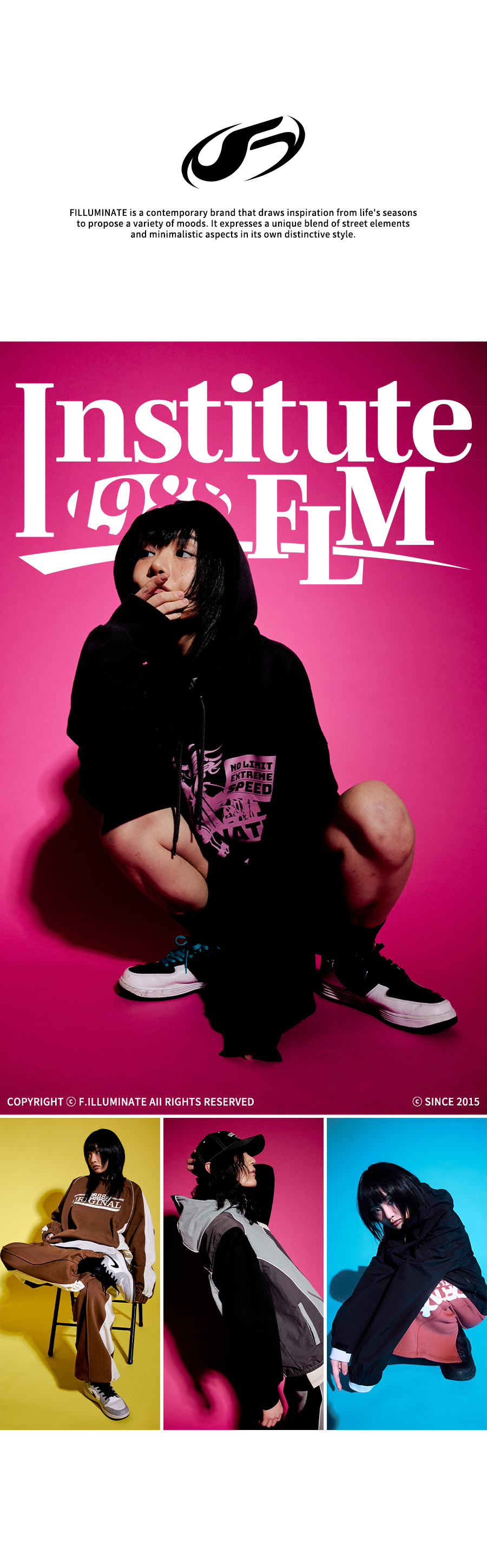 MUSINSA公式 | FILLUMINATE Symbol Logo Training Full Zip Up