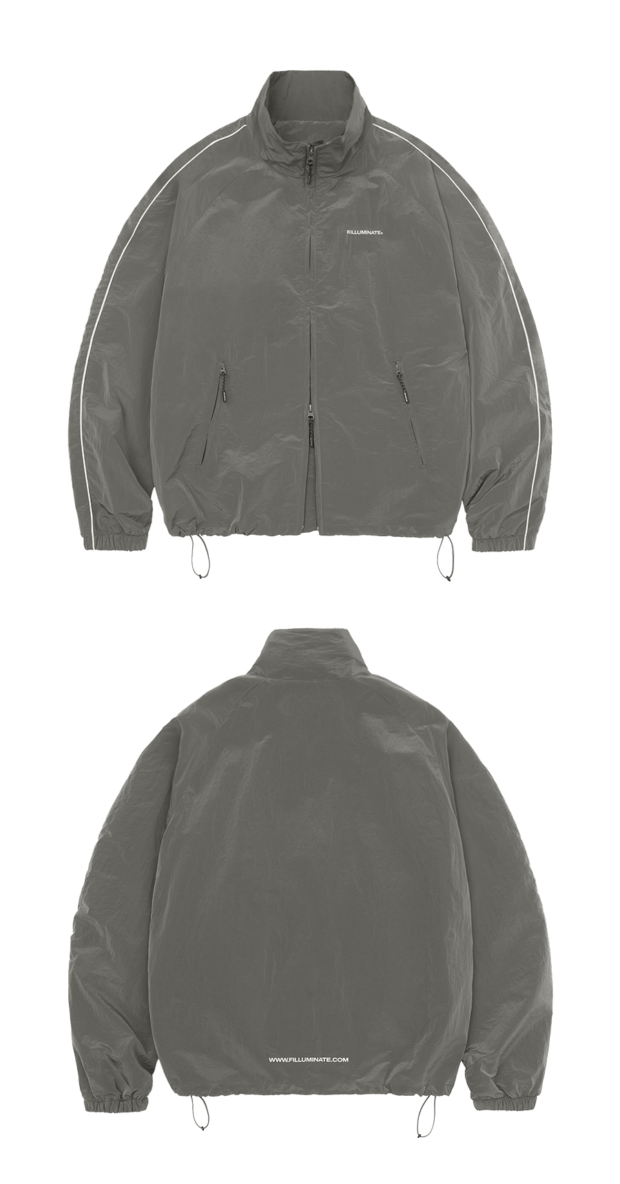 Running Night Wind Breaker-Grey | ファッション通販サイト NUGU