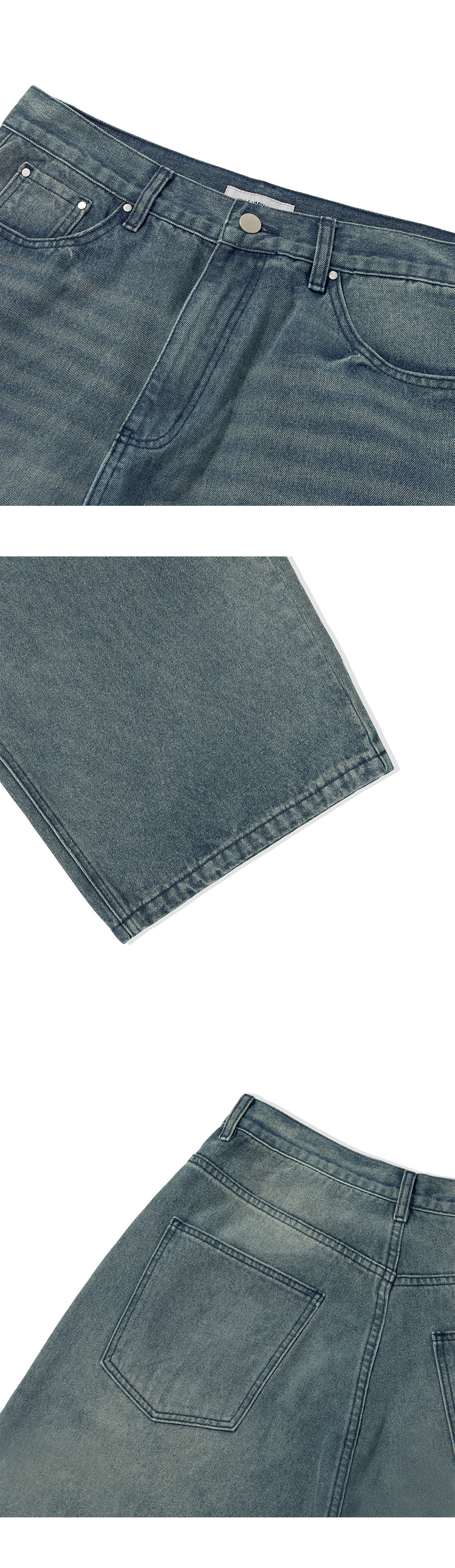MUSINSA公式 | FILLUMINATE Damaged washed denim pants