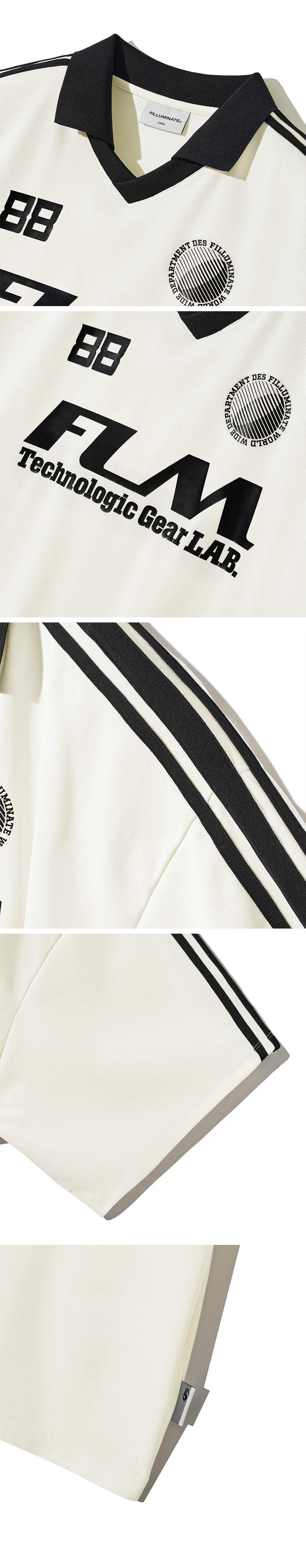 FLM Big Logo Jersey T-shirt-White - F.ILLUMINATE