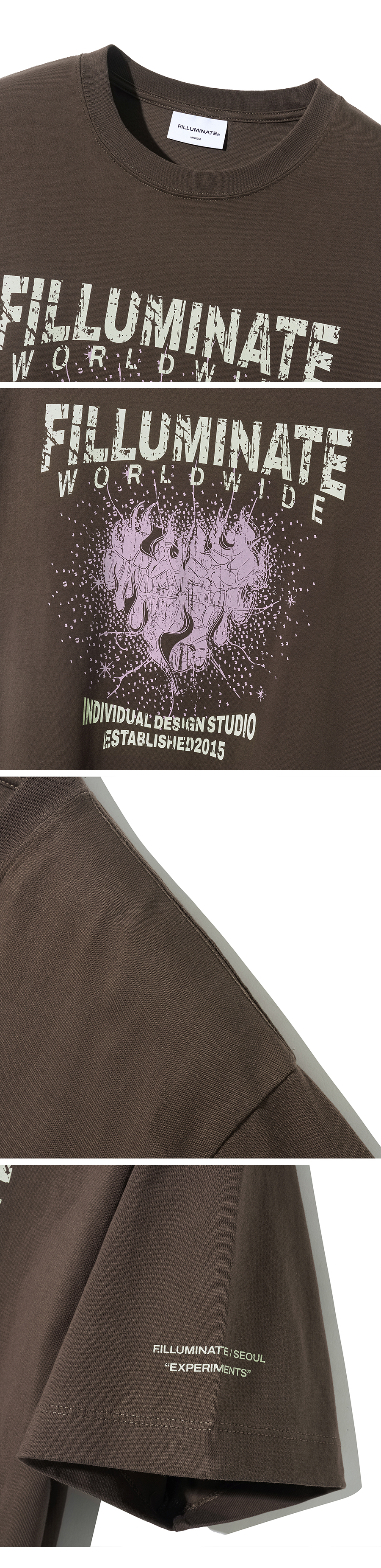 Tシャツ・カットソー [FILLUMINATE] Burning Heart T-shirt MUSINSA | FILLUMINATE Burning Heart T-Shirt-Black