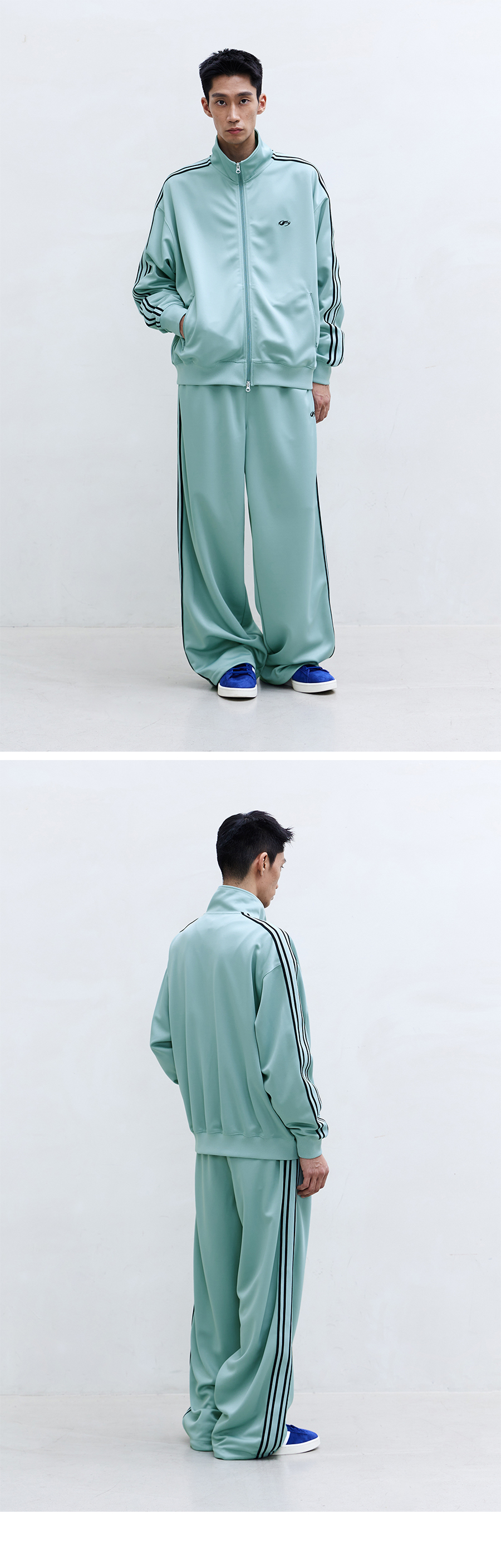 FILLUMINATE シンボルサイドトラックジャケット パンツ セットアップ Symbol Side Track Jacket-Mint | ファッション通販サイト NUGU